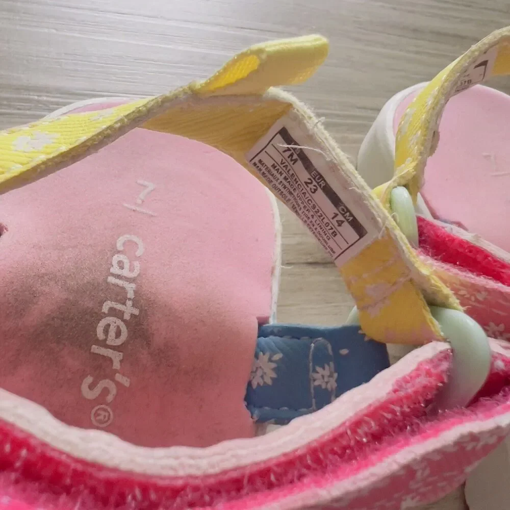 Carter's Valencia Toddler Sandals, Size 7M, Pink